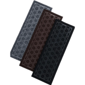 Ковровая накладка противоскользящее покрытие на ступень грязезащитный коврик для лестницы 25x75 см влаговпитывающий велюровый 