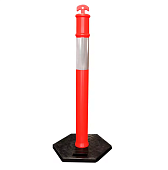Дорожное ограждение солдатик Тип 3 столбик сигнальный парковочный барьер Mantella 115 см на подставке