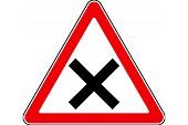 Дорожный знак 1.6 "Пересечение равнозначных дорог"