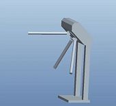 Турникет СТОЕЧНЫЙ ЭЛЕКТРОМЕХАНИЧЕСКИЙ трипод с планками АНТИПАНИКА модель L